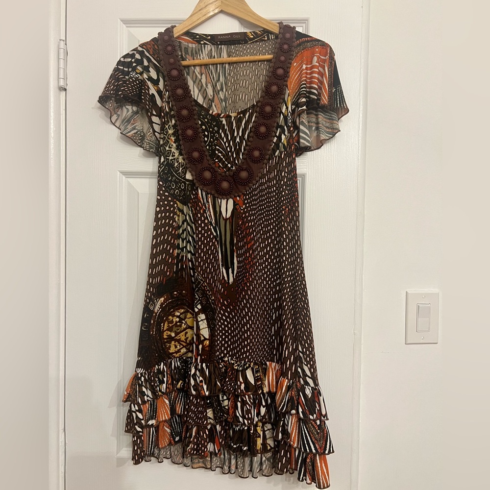Ranna Gill for Anthropologie Tribal Dress Size S